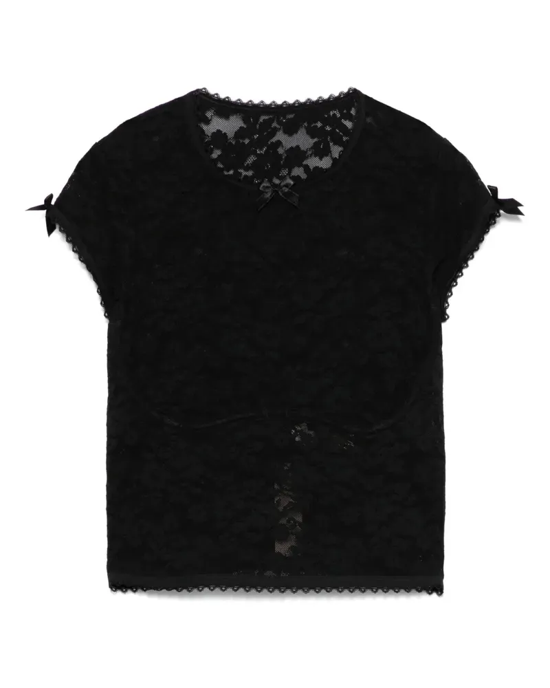 Agent Provocateur Frankie Pyjama-Oberteil - Schwarz Schwarz