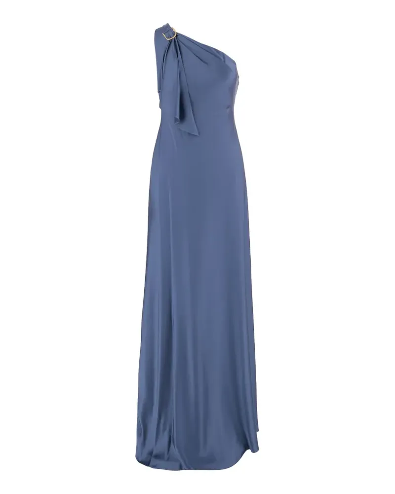 Ralph Lauren Charmeuse one-shoulder maxi dress - Blau Blau