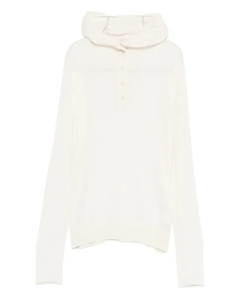 PT TORINO buttoned hooded top - Schwarz Schwarz