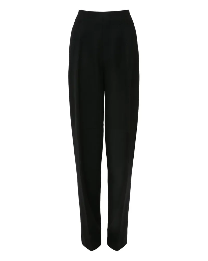 Victoria Beckham Hose mit Bundfalten - Schwarz Schwarz