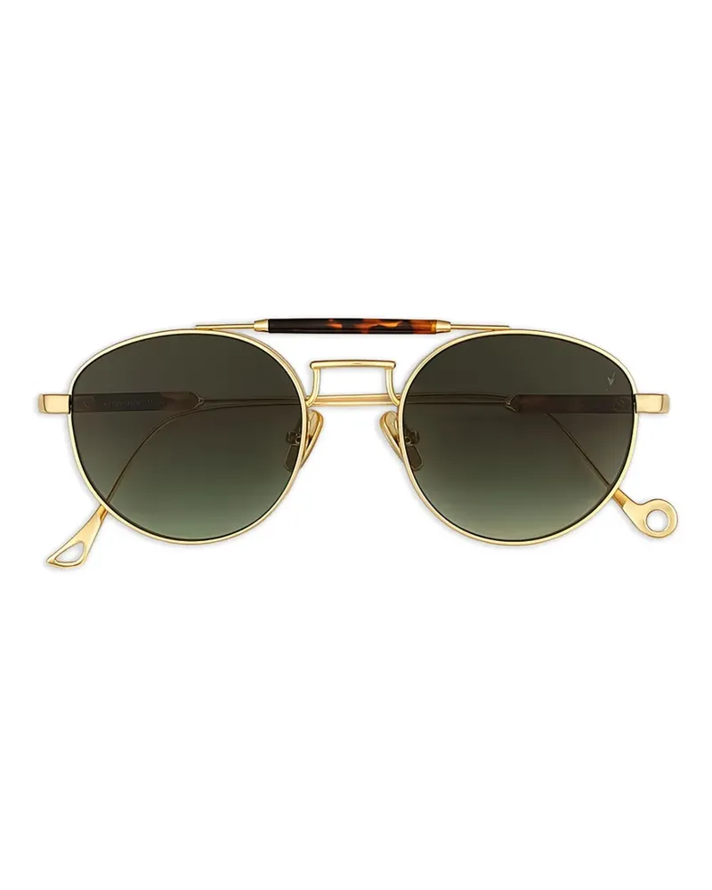Eyepetizer Sonnenbrille mit rundem Gestell - Gold Gold