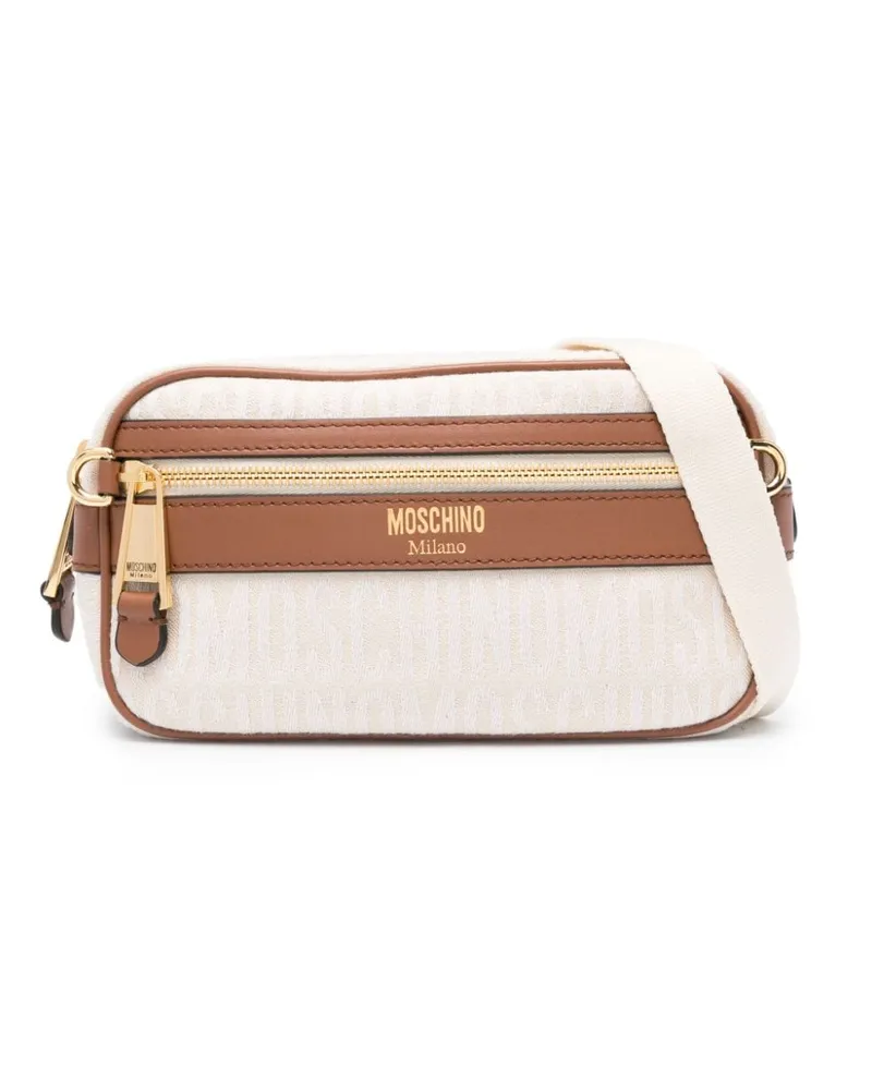 Moschino Gürteltasche mit Logo Nude