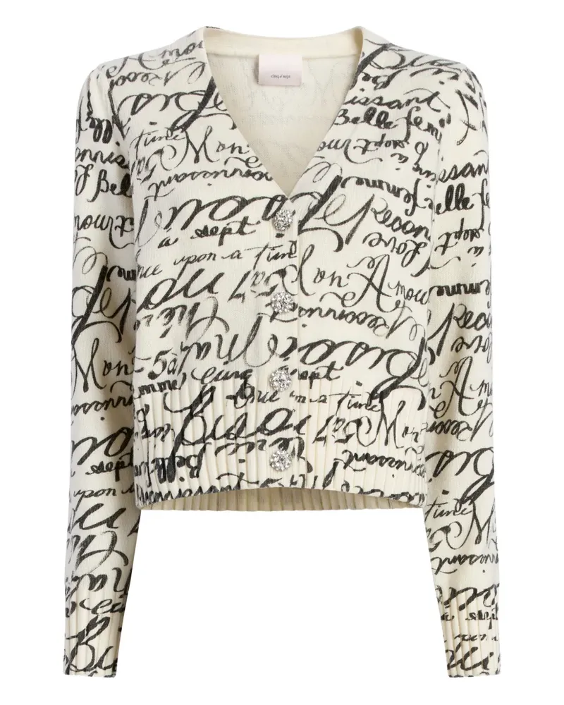 Cinq à Sept Geknöpfter Love Journal Morgan Cardigan - Nude Nude