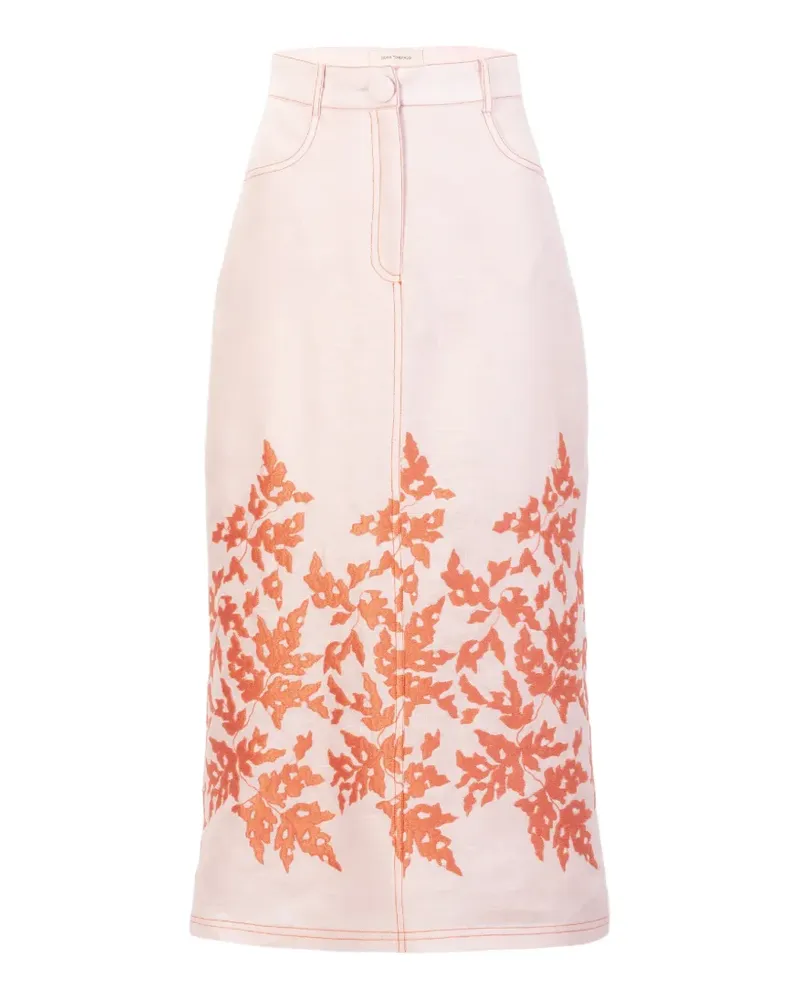 Silvia Tcherassi Layan midi skirt - Rosa Rosa