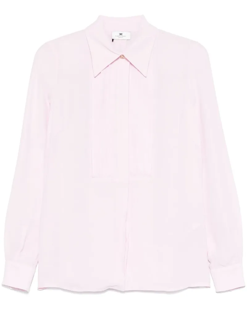 Elisabetta Franchi Georgette-Hemd mit verzierten Knöpfen - Rosa Rosa