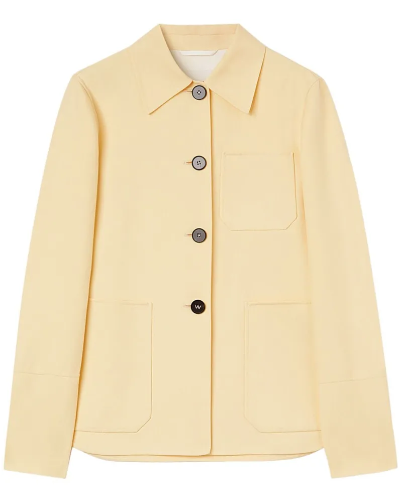 Jil Sander Hemd mit spitzem Kragen - Gelb Gelb