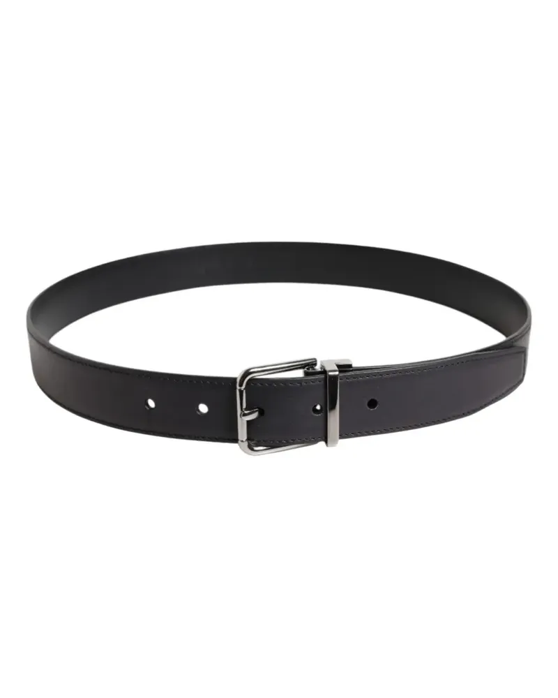 Dolce & Gabbana Schnallengürtel aus Leder - Schwarz Schwarz