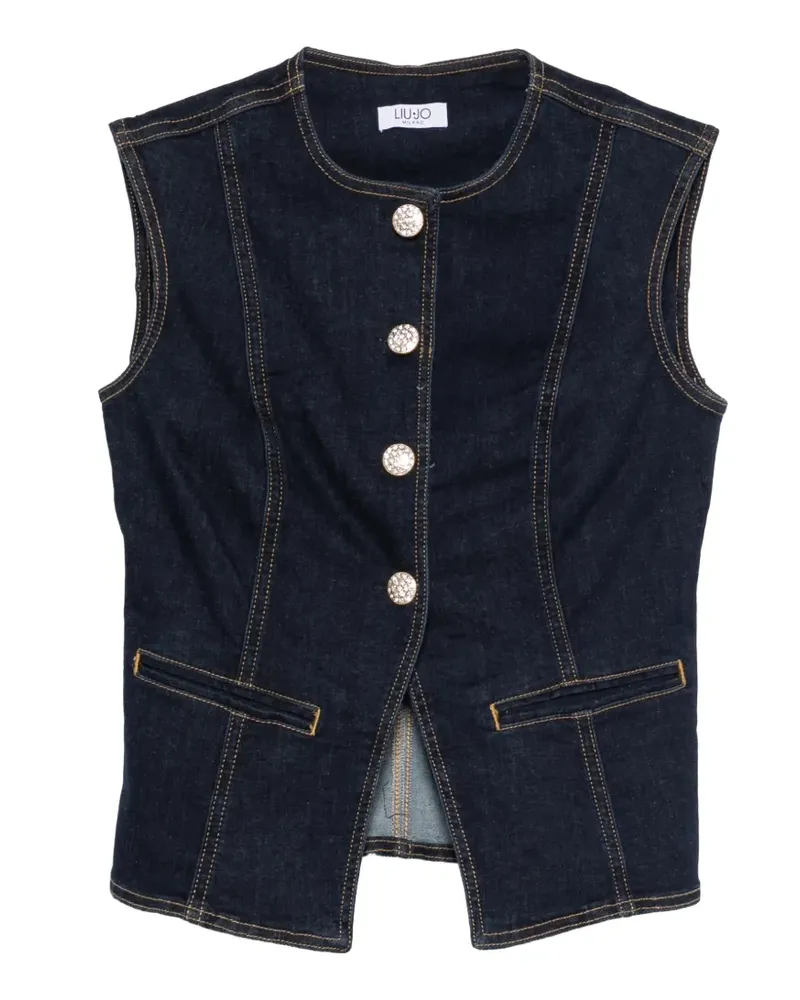 Liu Jo Geknöpfte Weste - Blau Blau