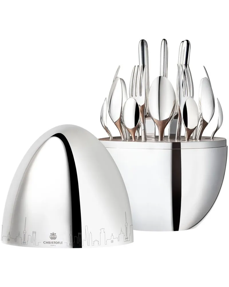 Christofle Mood Skyline Shanghai Besteck-Set (6 Personen) - Silber Silber