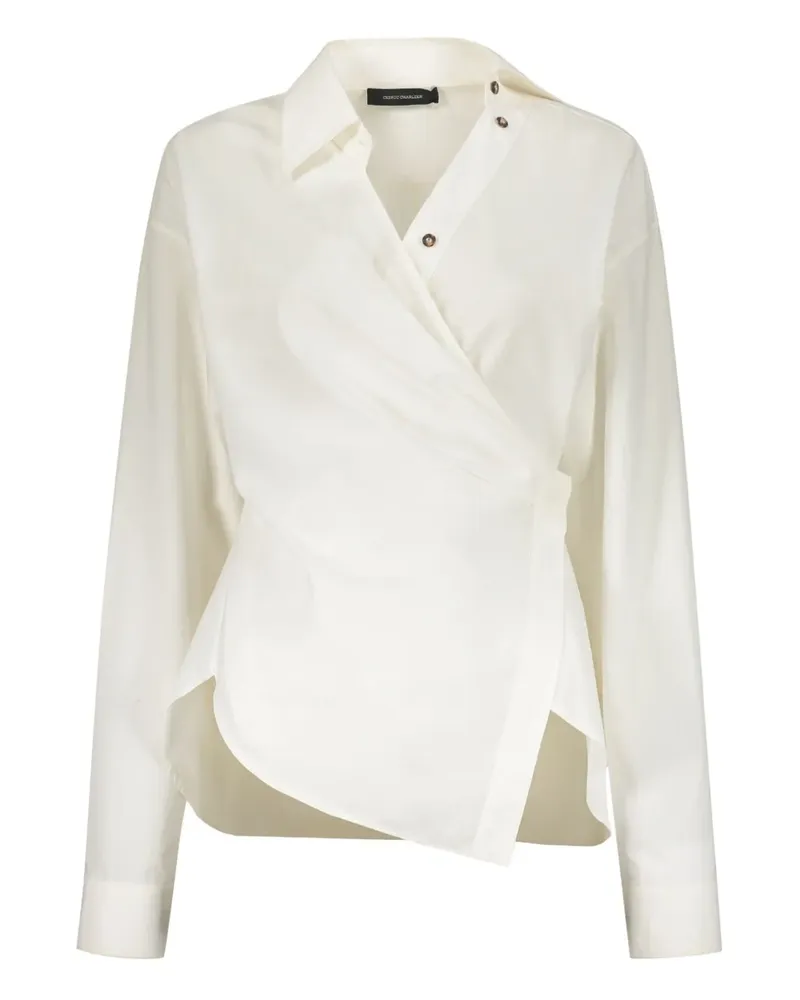 Cédric Charlier Klassisches Hemd - Weiß Weiß