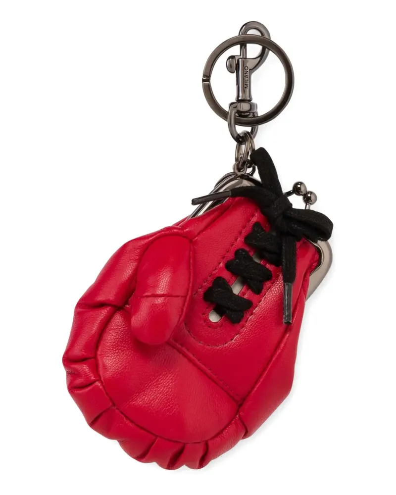 Moschino Schlüsselanhänger mit Boxhandschuhen - Rot Rot