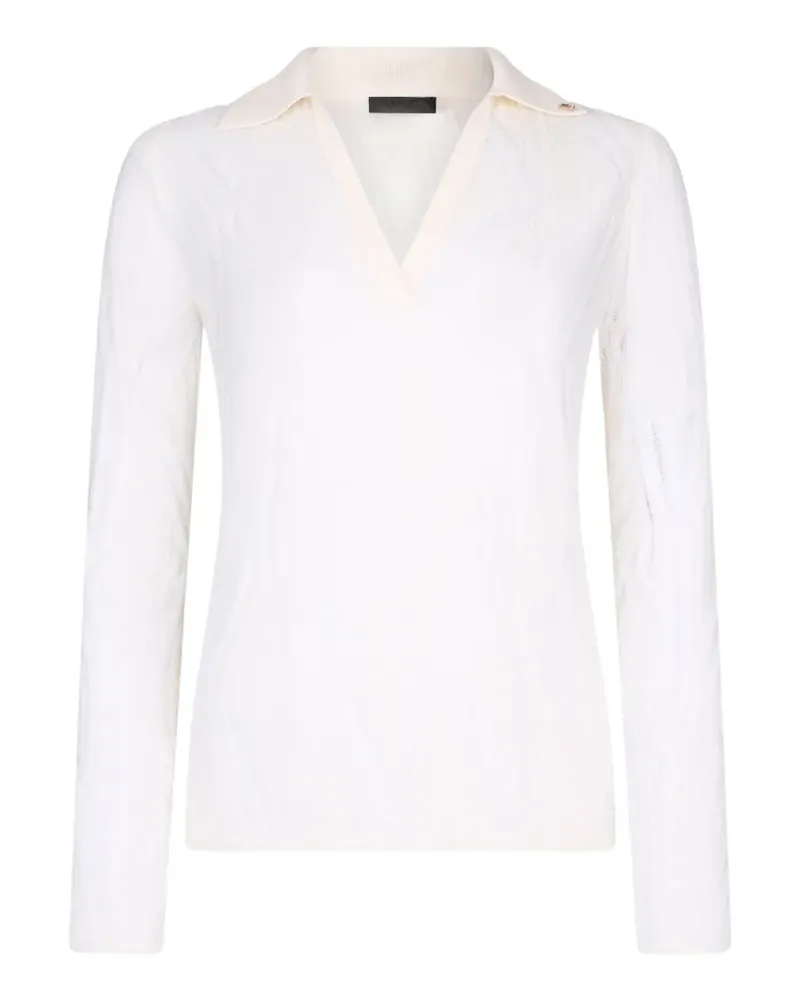 Liu Jo wool V-neck sweater - Weiß Weiß