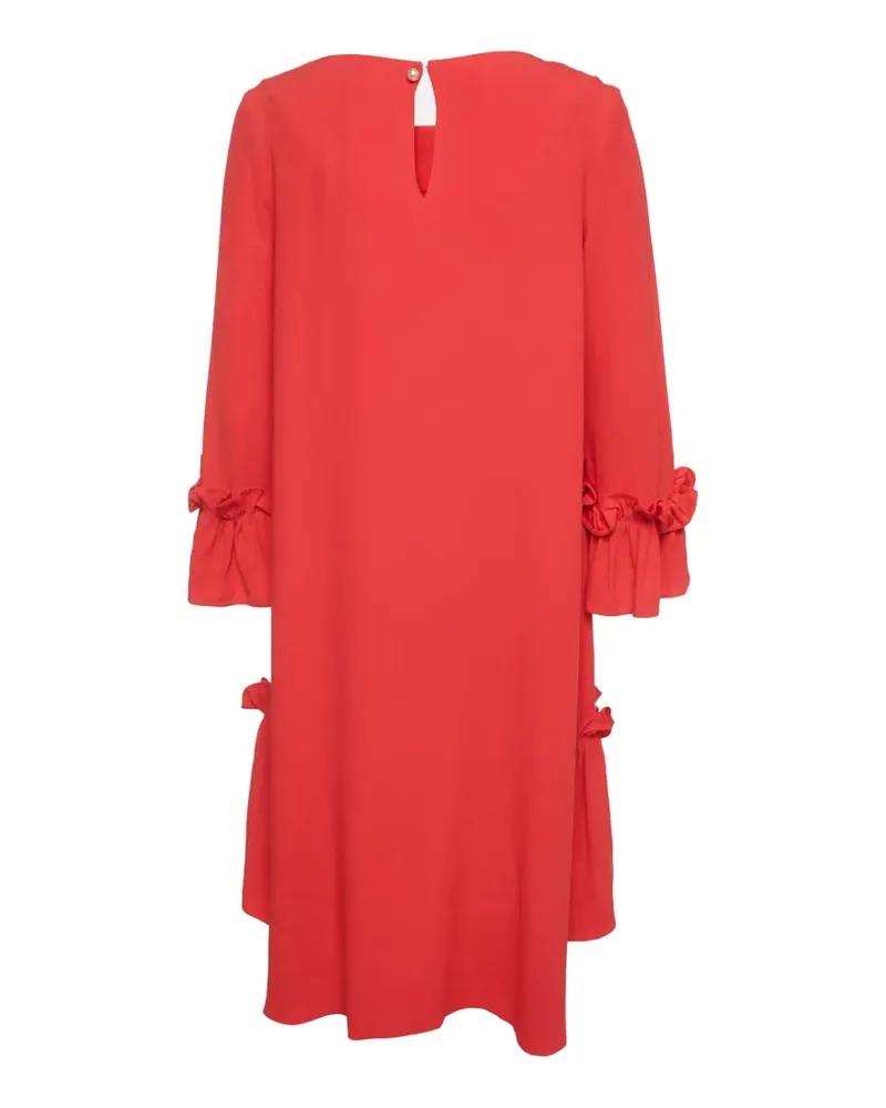 INGIE Paris Gerafftes Minikleid - Rosa Rosa