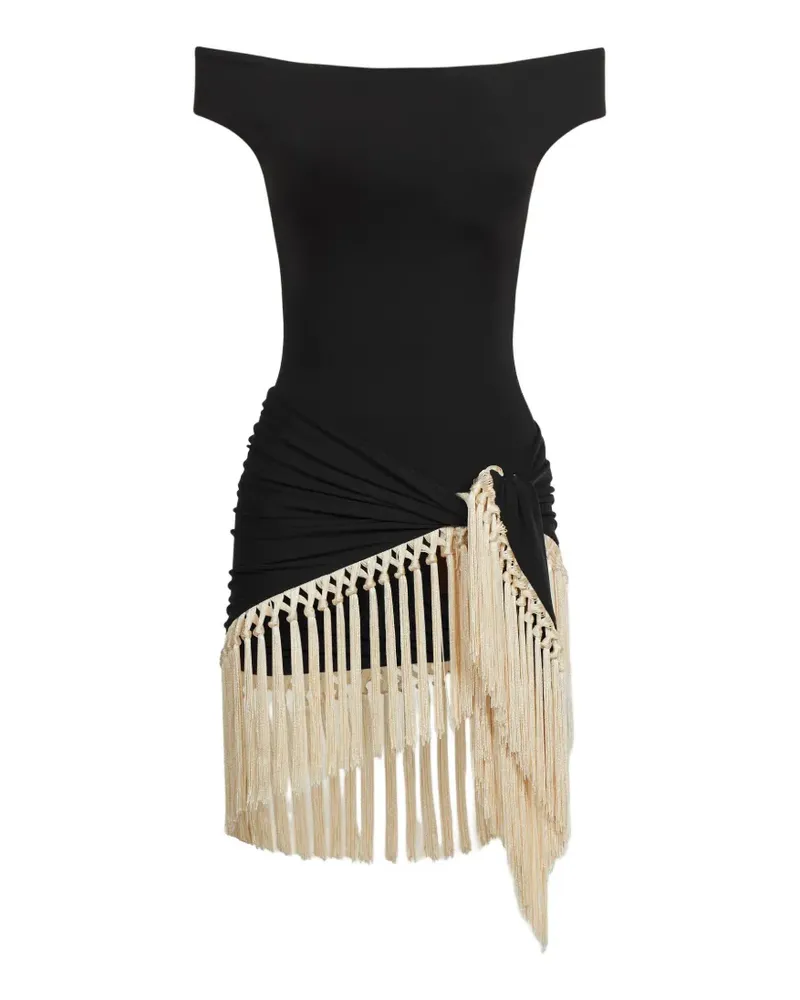 Taller Marmo Mini Romy fringe-trimmed swimsuit - Schwarz Schwarz