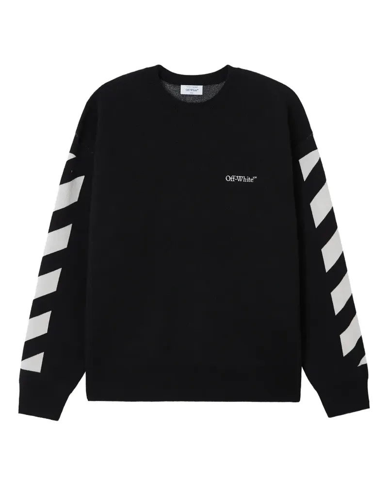 OFF-WHITE Sweatshirt mit Pfeil-Motiv - Schwarz Schwarz