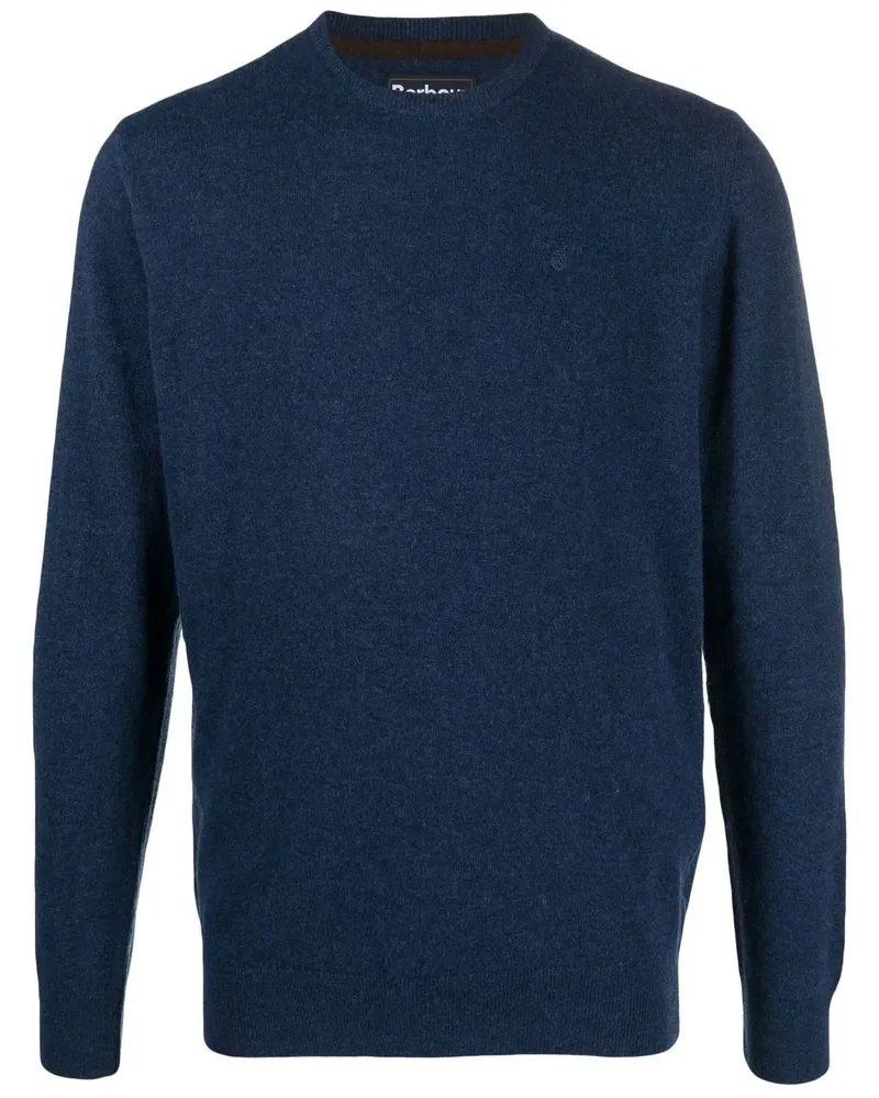 Barbour Pullover mit Logo-Stickerei - Blau Blau