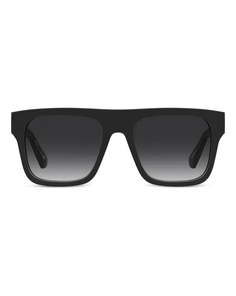 Moschino Sonnenbrille mit eckigem Gestell - Schwarz Schwarz