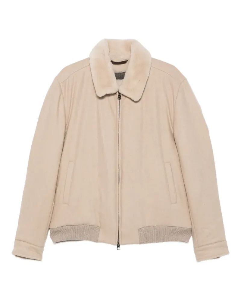 Manzoni 24 zip-up jacket - Nude Nude
