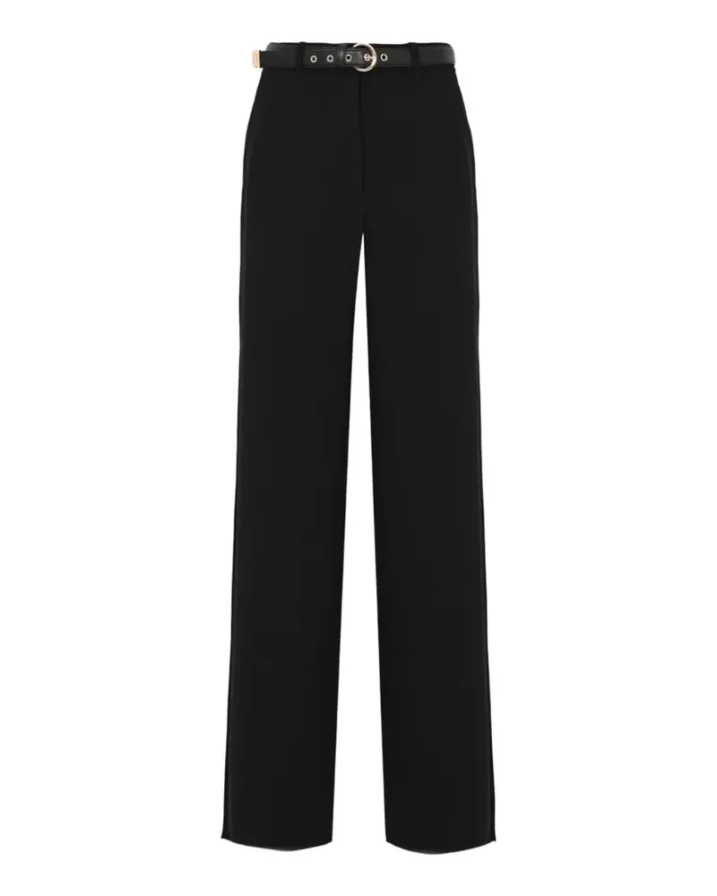 Max Mara belted wide-leg high-waisted trousers - Schwarz Schwarz