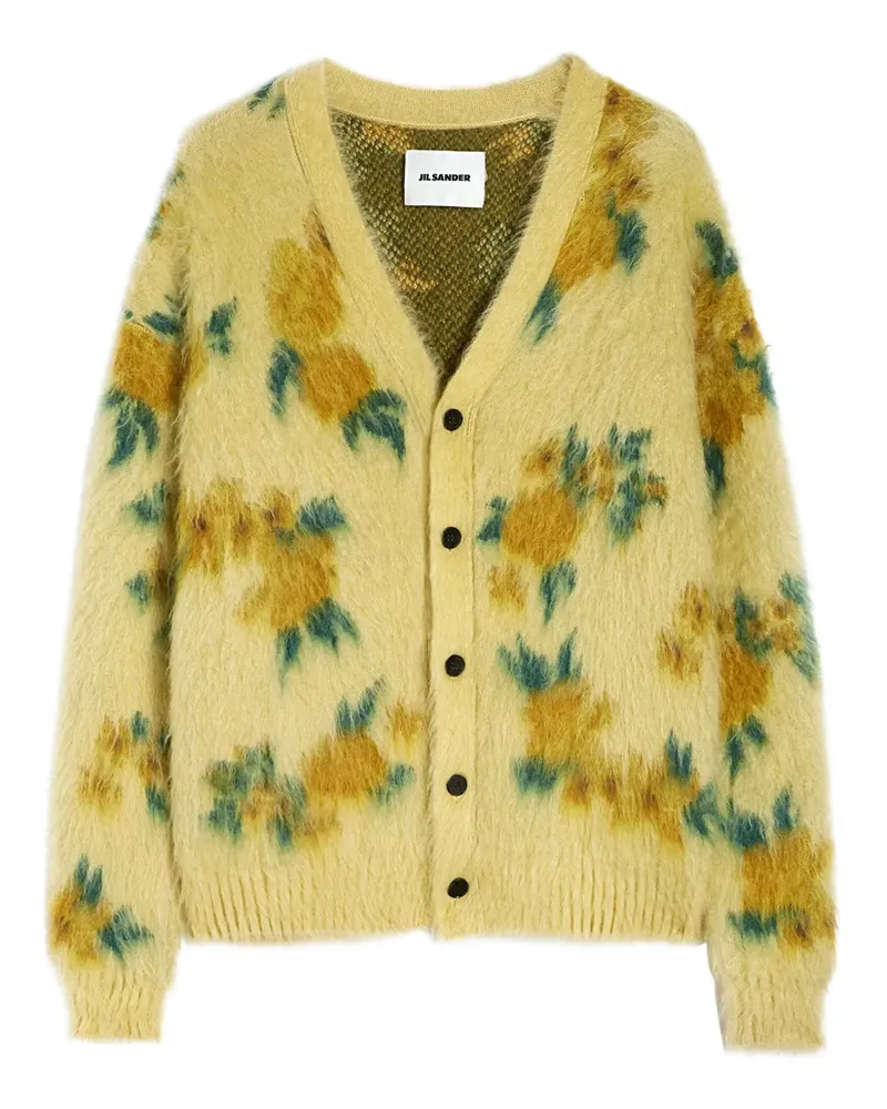 Jil Sander Cardigan mit gebürstetem Effekt - Gelb Gelb