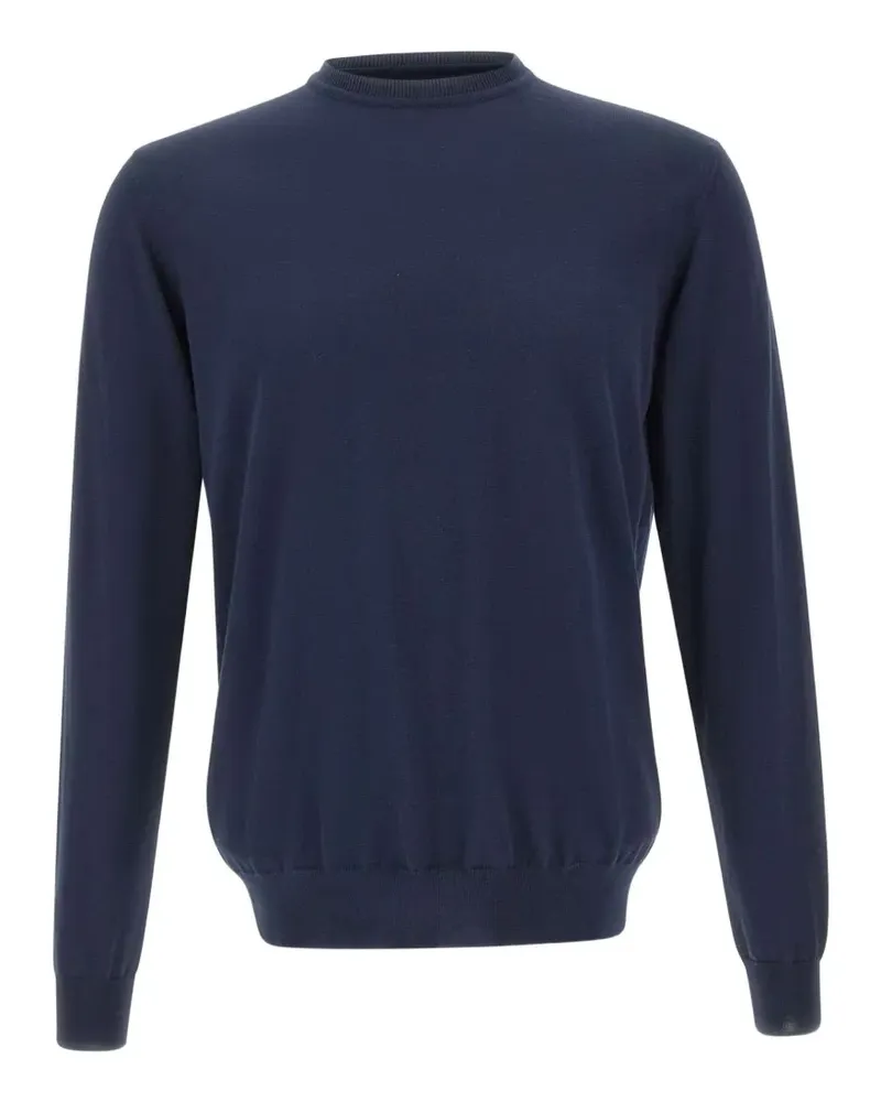 Peuterey long-sleeved ribbed sweater - Blau Blau