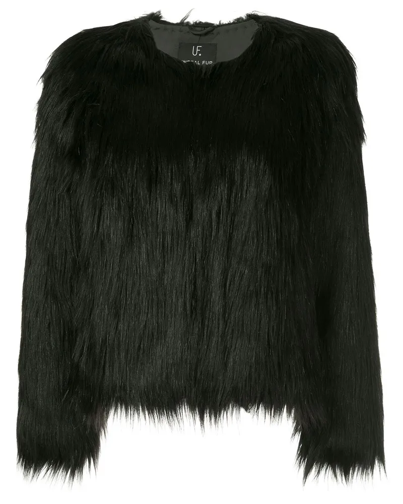 UNREAL FUR Jacke mit Faux Fur Schwarz