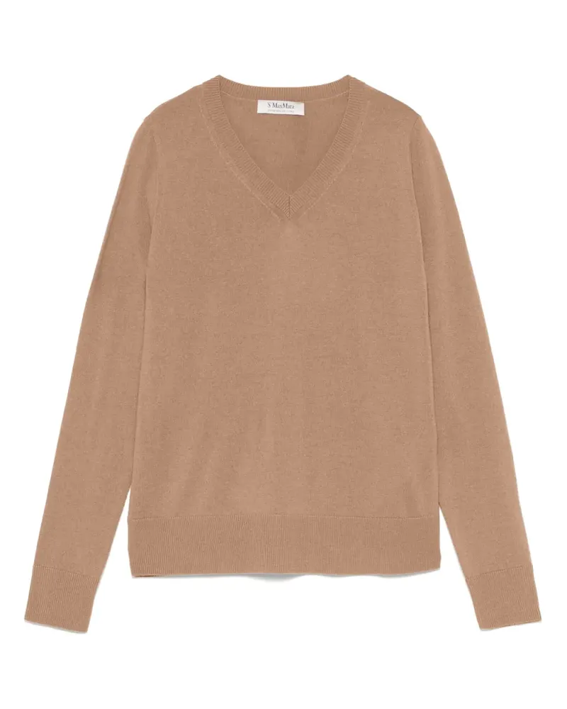 Max Mara Max Mara Pullover mit V-Ausschnitt - Braun Braun