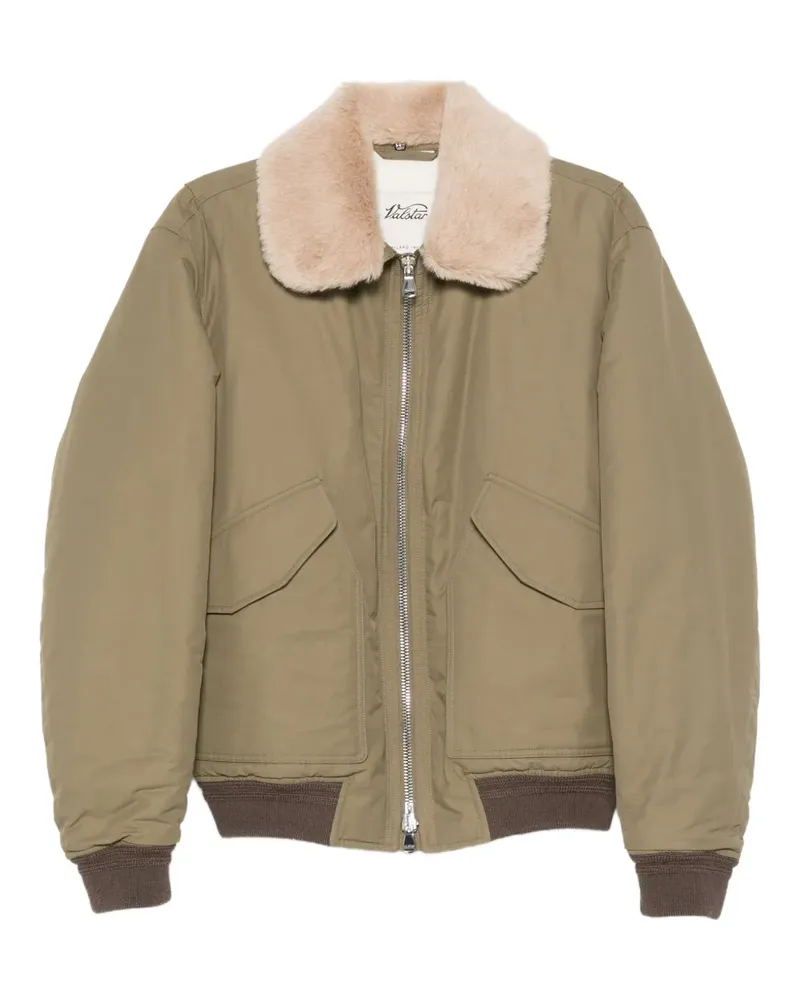 Valstar Bomberjacke mit Faux-Fur-Kragen - Grün Grün