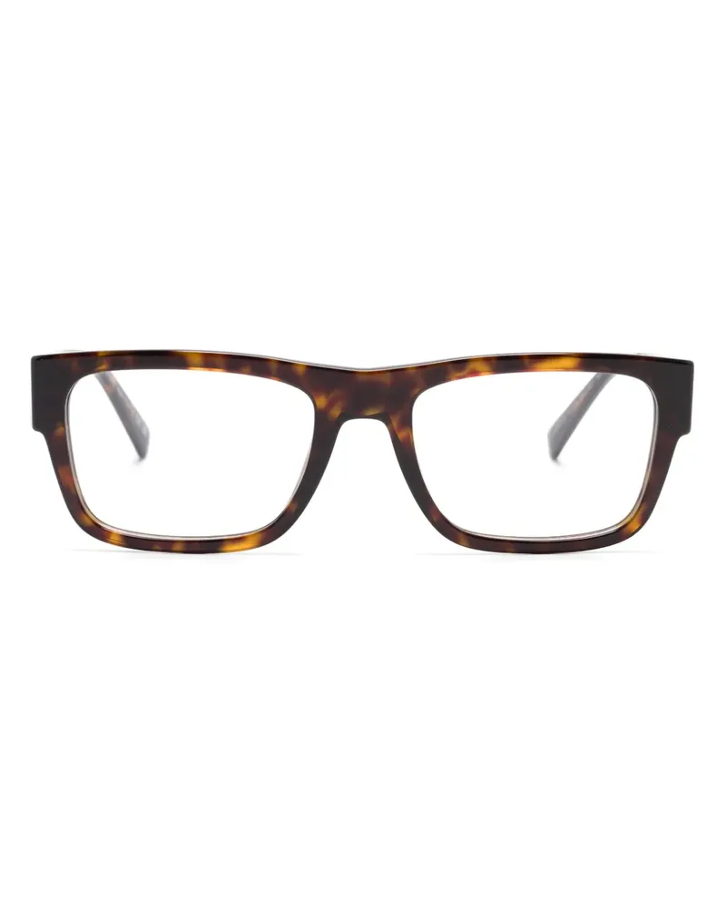 Prada Brille mit eckigem Gestell - Braun Braun