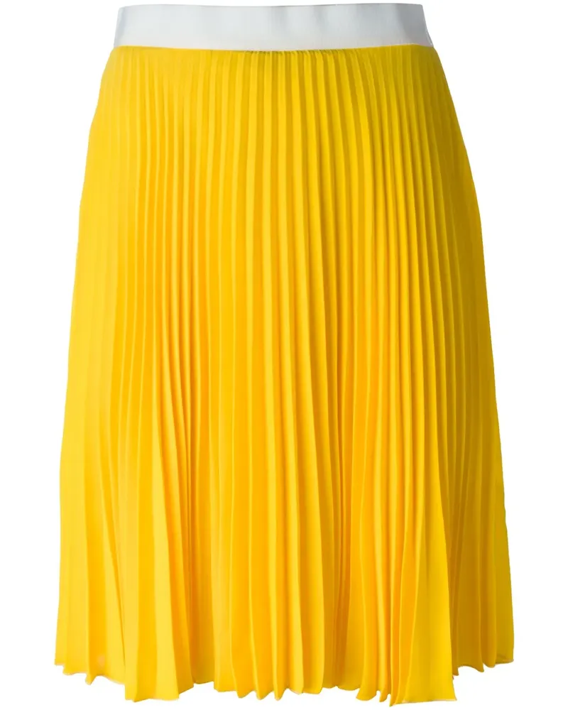 Neil Barrett Plissierter Rock - Gelb Gelb