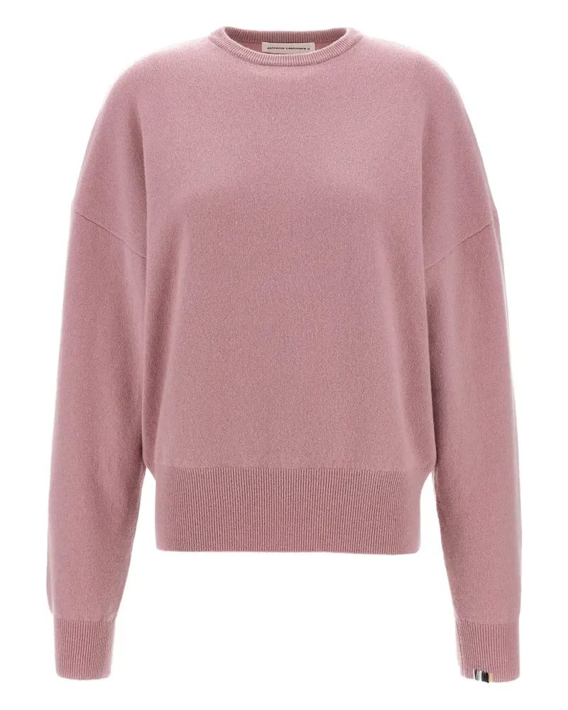 extreme cashmere Pullover mit umgeschlagenen Ärmeln - Rosa Rosa