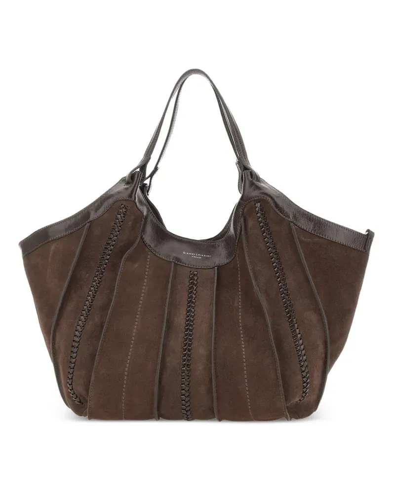 Gianni Chiarini Dua Schultertasche aus Wildleder - Braun Braun