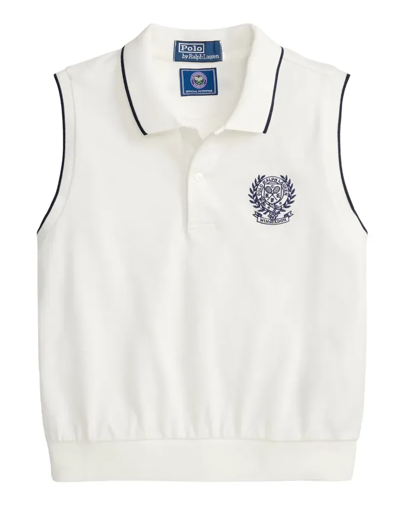 Ralph Lauren Ärmelloses Wimbledon Poloshirt - Weiß Weiß