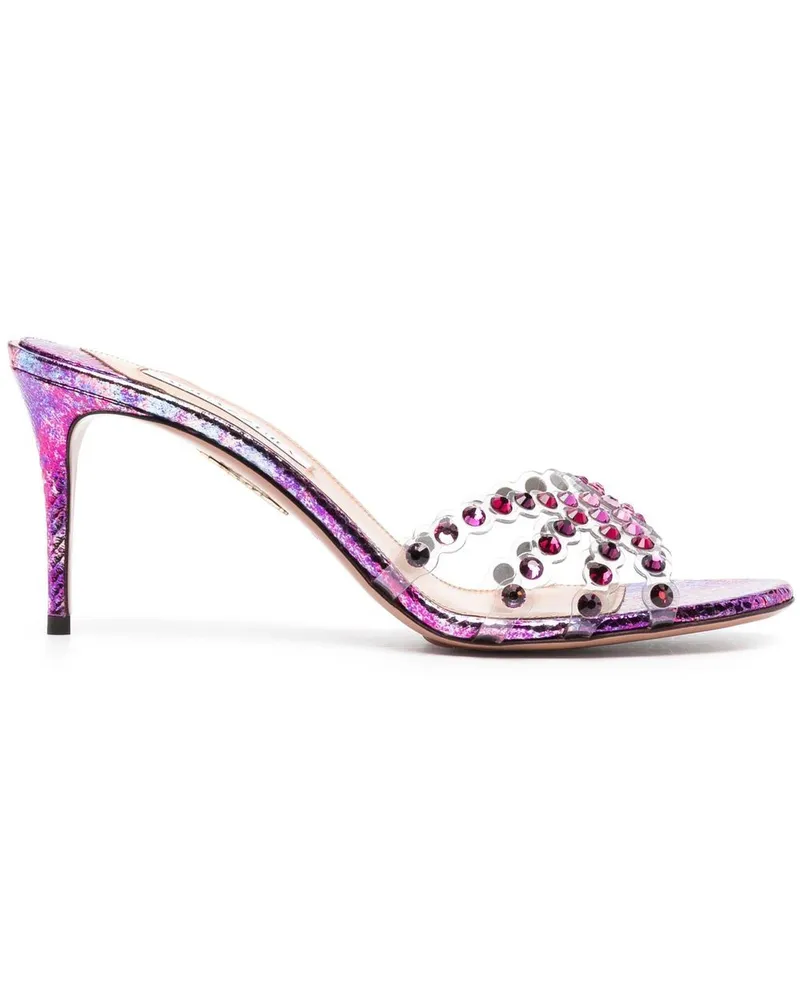 Aquazzura Tequila Mules 75mm - Rosa Rosa
