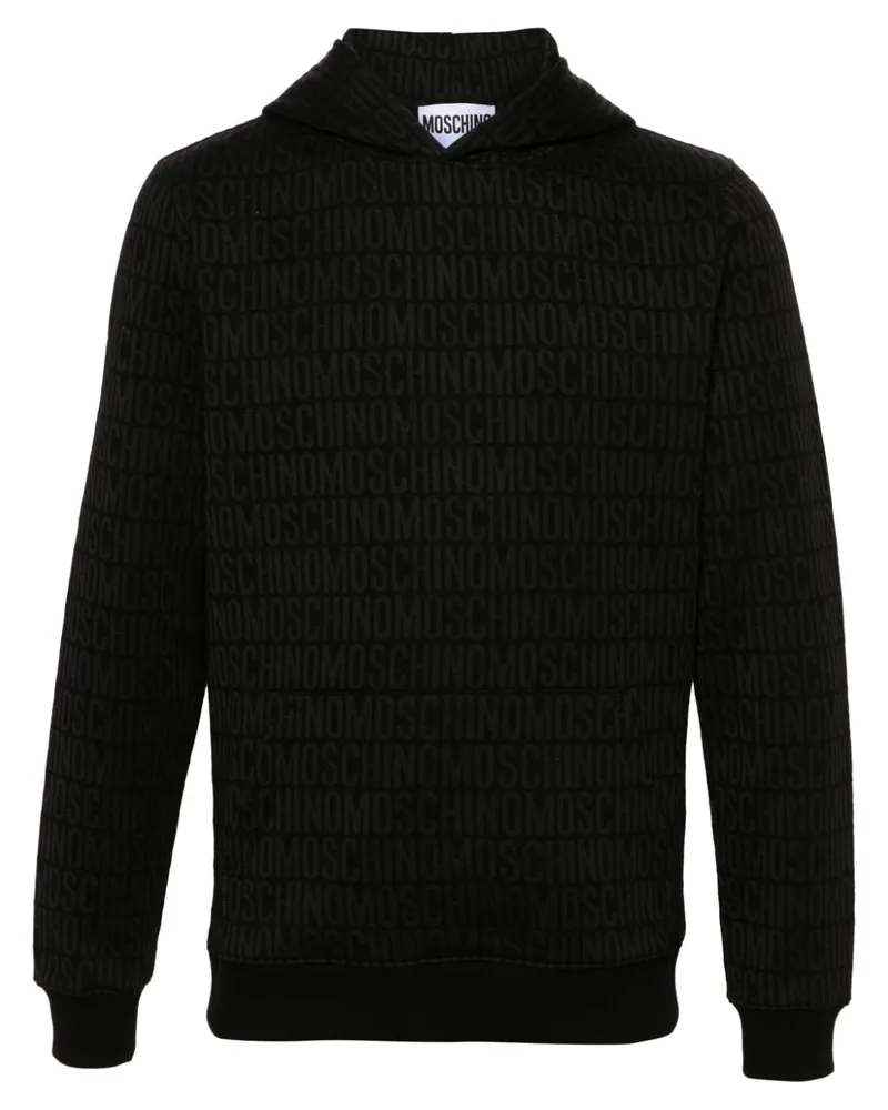 Moschino Hoodie mit Logo-Print - Schwarz Schwarz