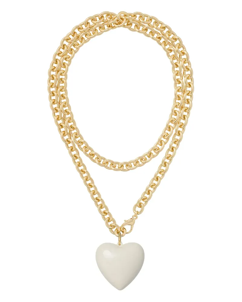 Roxanne Assoulin Big Puffy Heart Charm necklace - Gold Gold