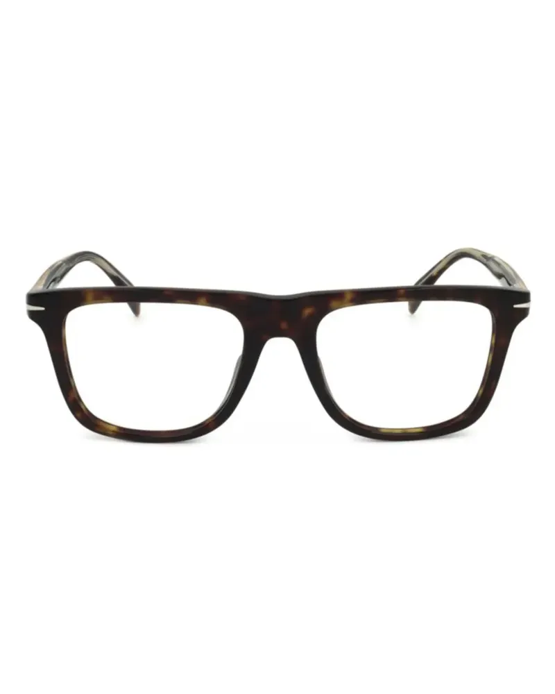 EYEWEAR by DAVID BECKHAM Brille mit eckigem Gestell - Braun Braun