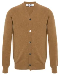 Comme des Garçons Cardigan mit Herz-Patch Nude