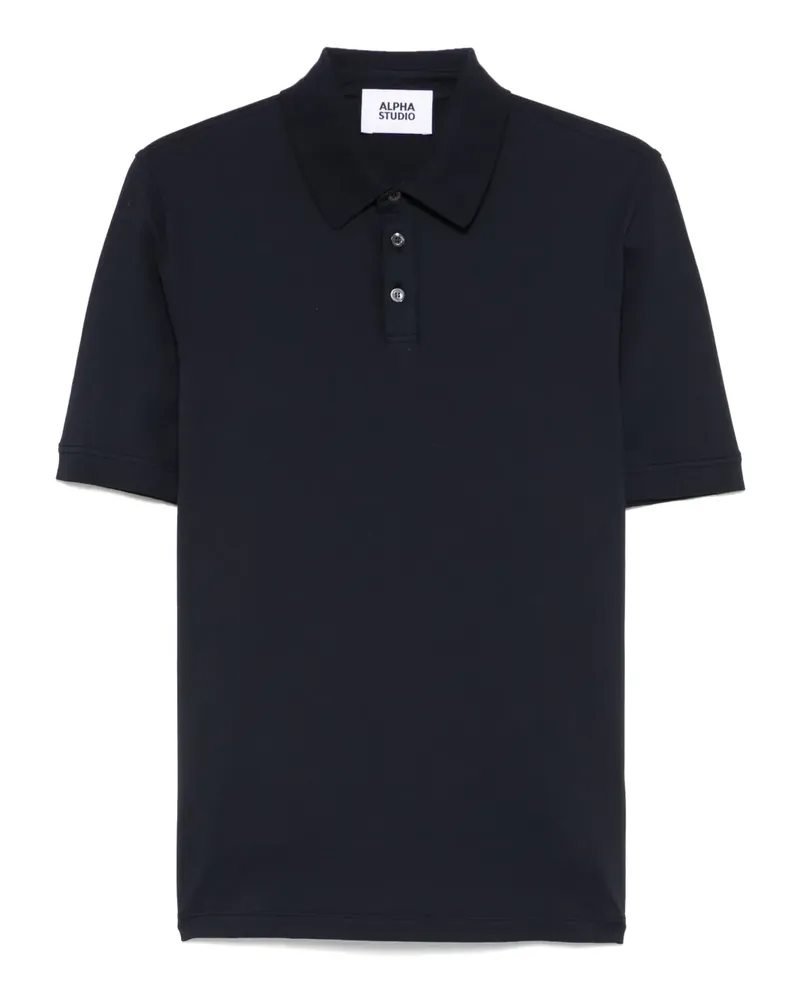 Alpha Studio Poloshirt mit kurzen Ärmeln - Blau Blau