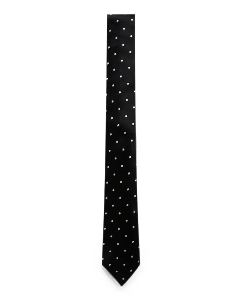 Tom Ford polka-dot silk tie - Schwarz Schwarz