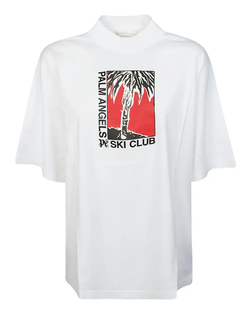 Palm Angels T-Shirt mit grafischem Print - Weiß Weiß