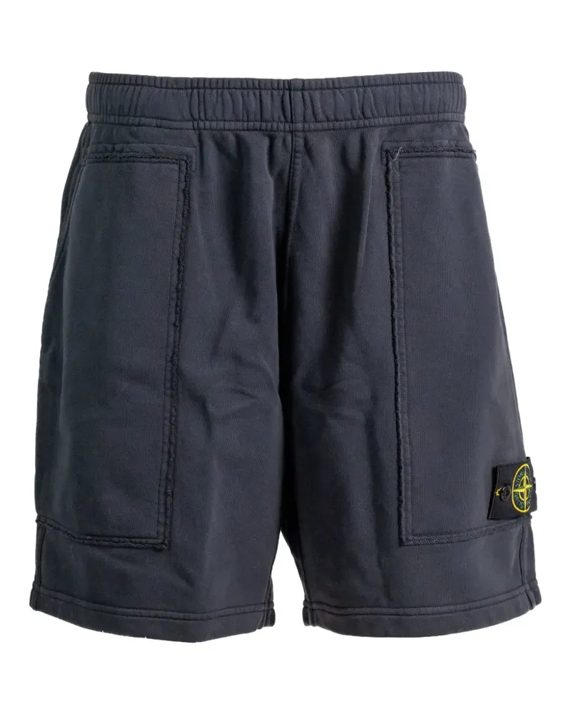 Stone Island logo-patch cargo shorts - Grau Grau
