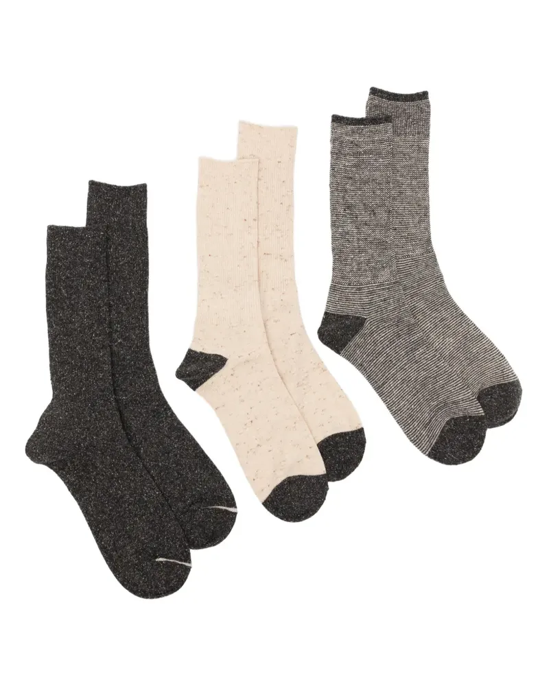 Anonymous Ism Nep American Socken (3er-Set) - Grau Grau