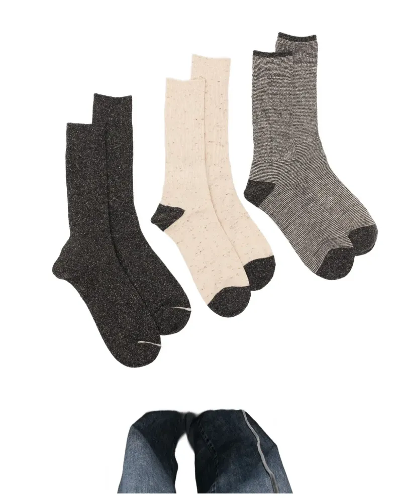 Anonymous Ism Nep American Socken (3er-Set) - Grau Grau