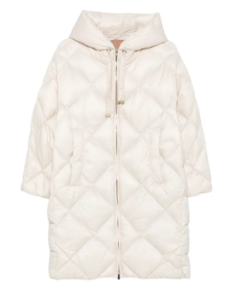 Max Mara Wasserabweisender Trefe Steppmantel - Nude Nude