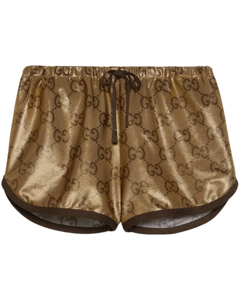 Gucci Badeshorts mit Kordelzug - Gold Gold