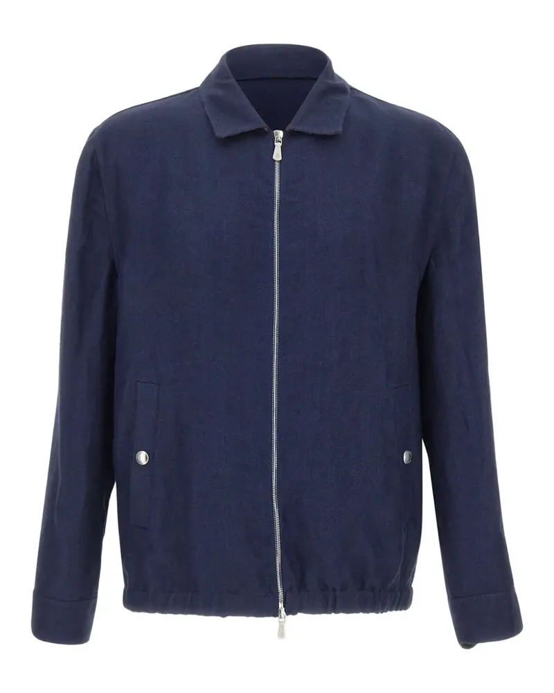 Eleventy zip-up shirt jacket - Blau Blau