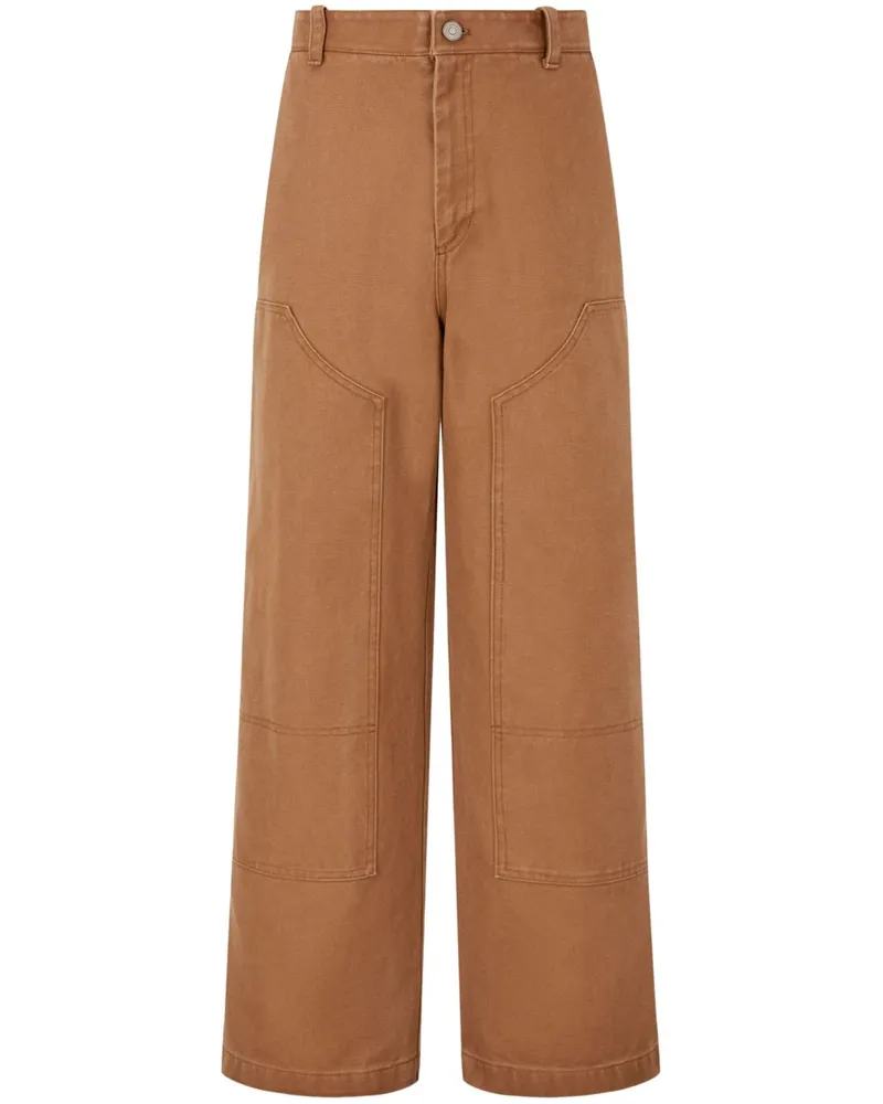 STUDIO TOMBOY Hose mit Oversized-Taschen - Braun Braun