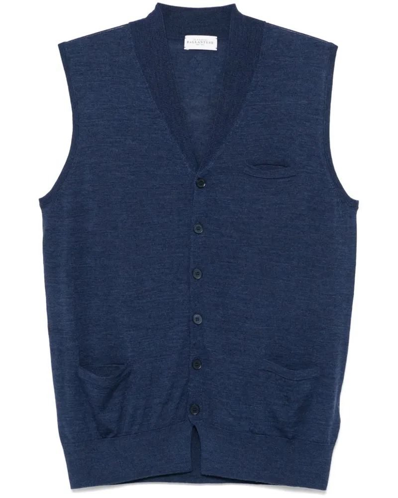 Ballantyne Weste mit V-Ausschnitt - Blau Blau