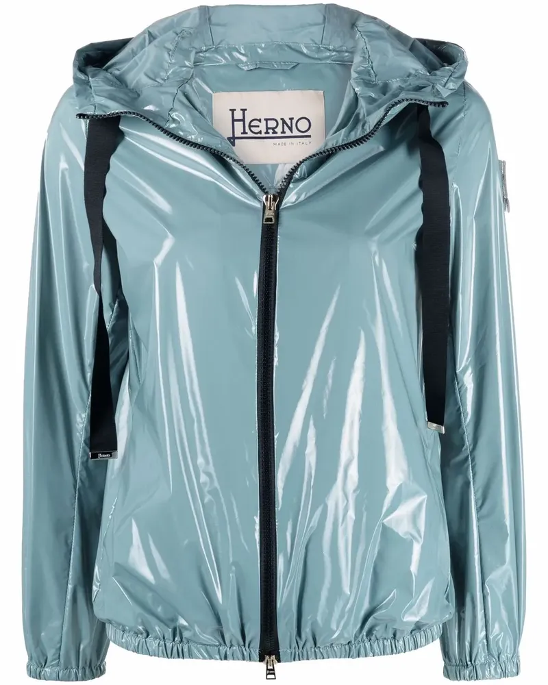 Herno Kapuzenjacke mit Reißverschluss - Blau Blau